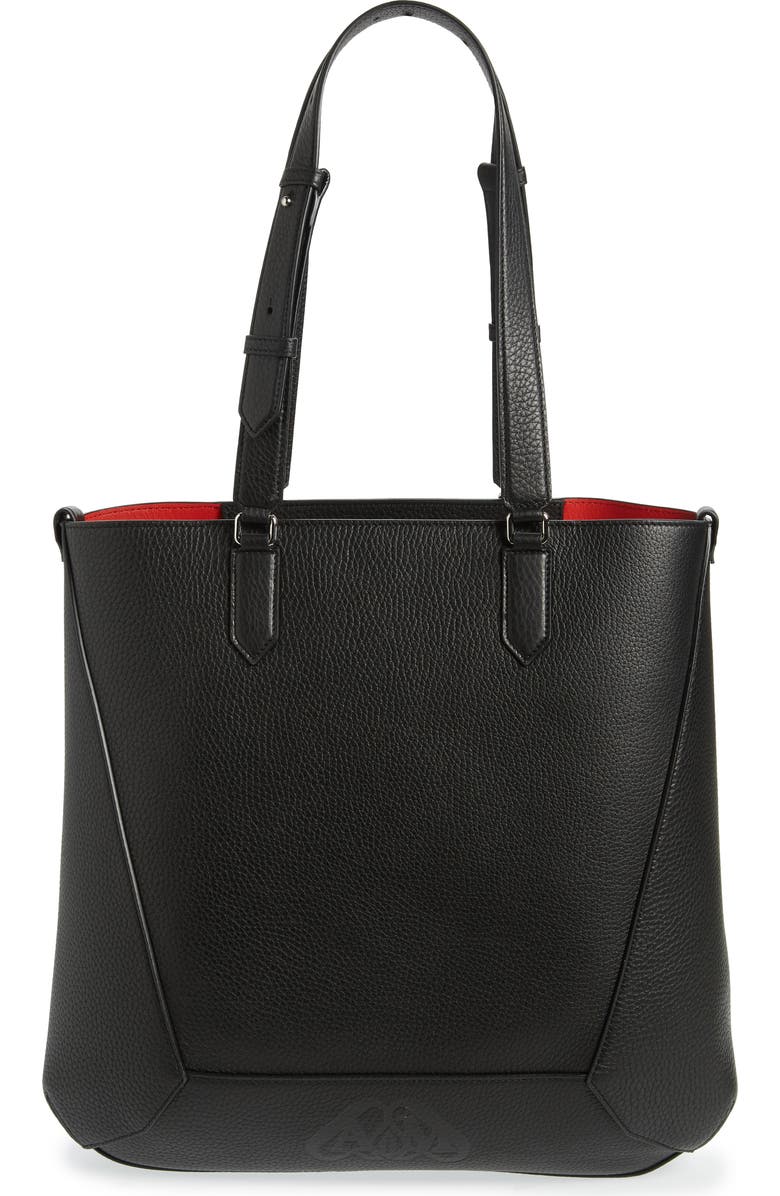 McQueen Medium The Edge Leather Tote, Alternate, color,