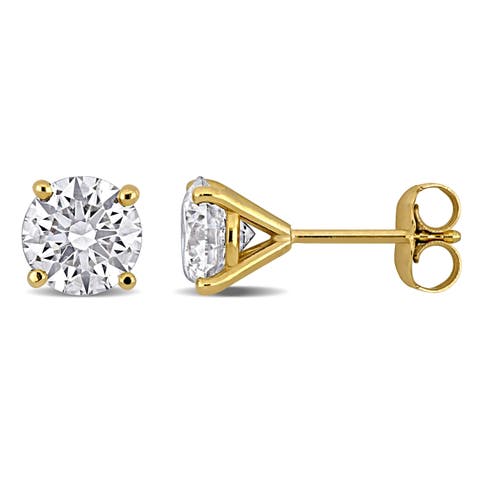 2 CTW Lab-Grown Diamond Stud Earrings 14k