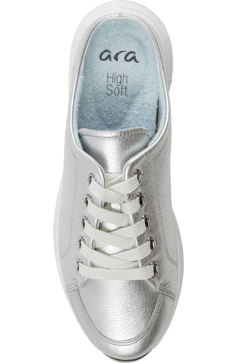 ara Orlando Sneaker, Alternate, color, Silver Metallic Leather
