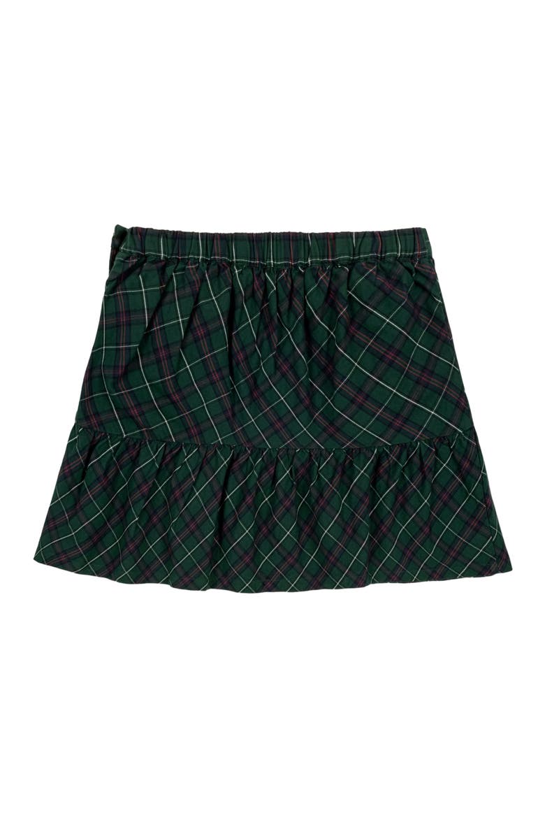 Baby Girls' Organic Flounce Party Skirt, Infant, Alternate, color, Merry Pine Plaid