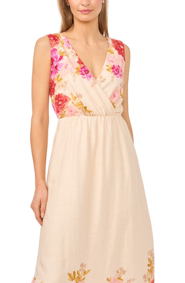 Halogen<sup>®</sup> Print Sleeveless Back Tie Maxi Dress, Alternate, color,