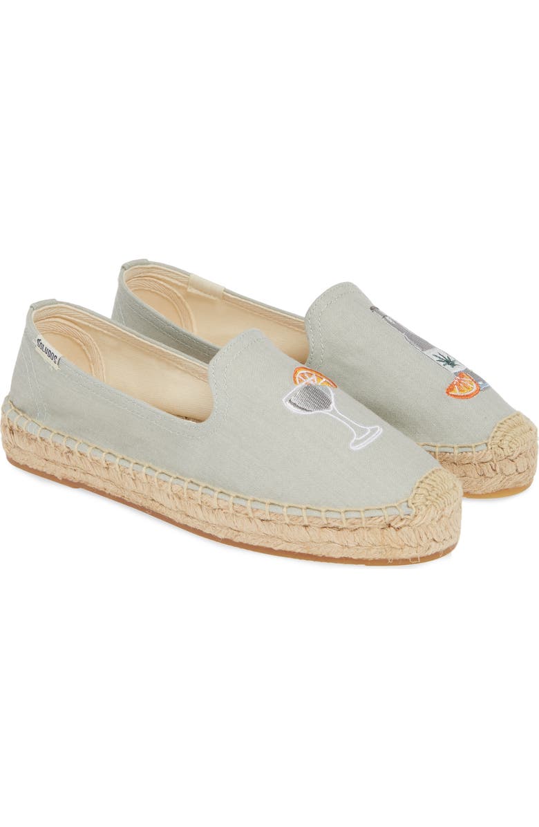 Soludos Agave Embroidered Espadrille, Alternate, color,