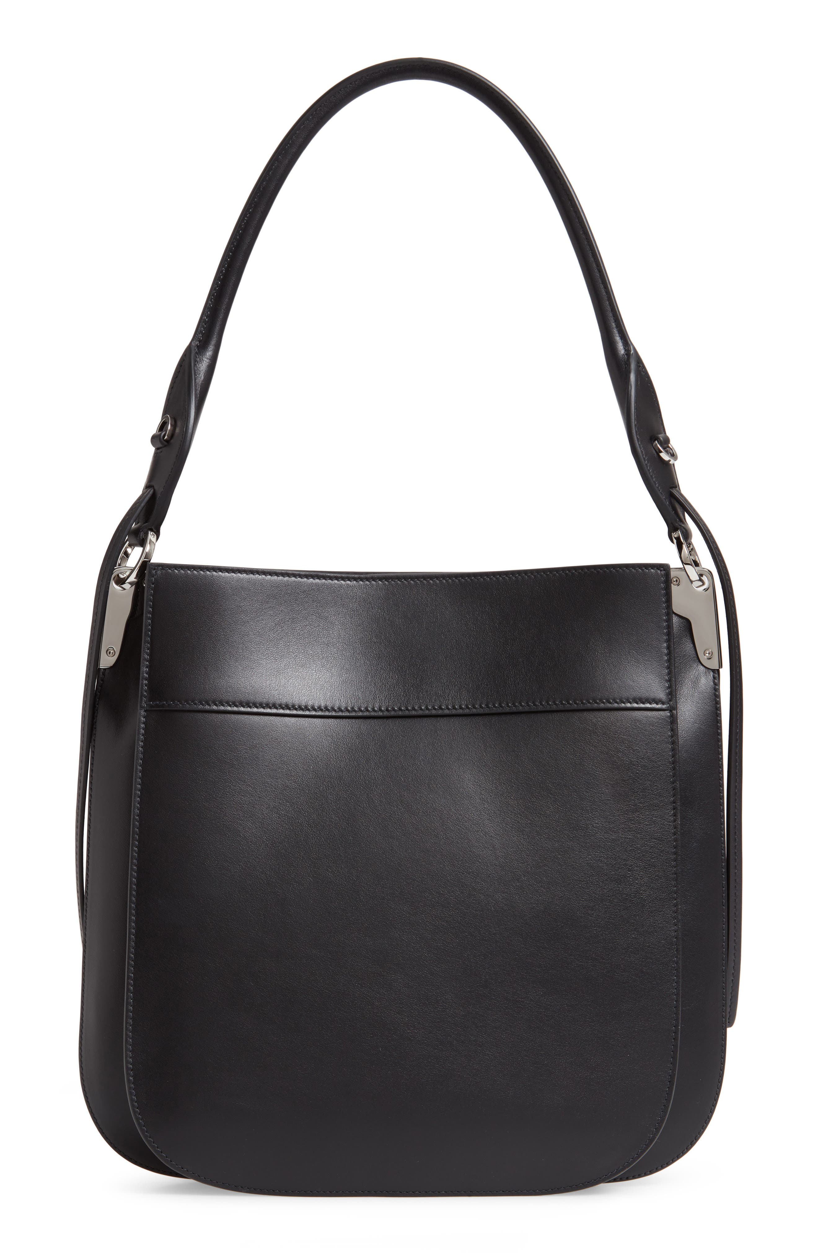 Prada Medium City Calfskin Leather Hobo Bag, Alternate, color, 