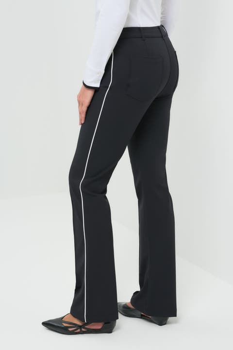 Winny Stripe Performance Twill Bootcut Pant