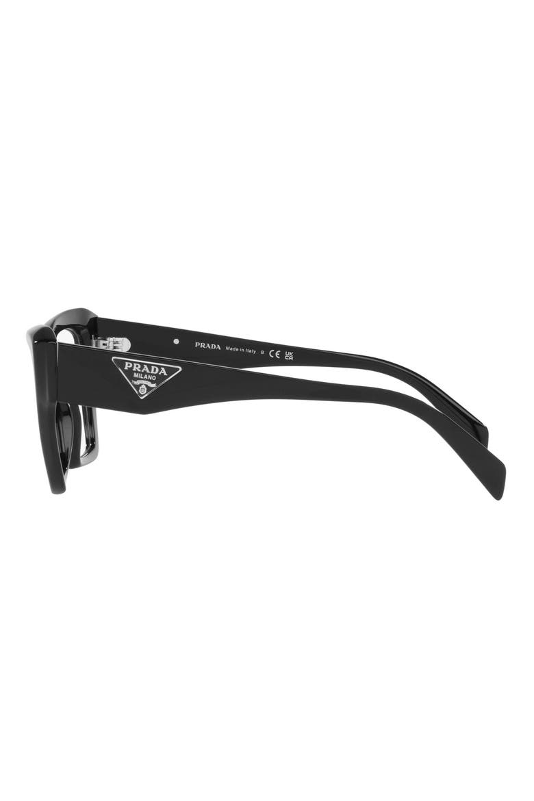 49mm Small Square Optical Glasses, Alternate, color, BLACK