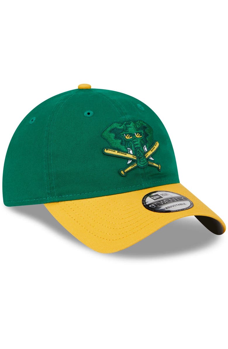 New Era Youth New Era  Kelly Green Oakland Athletics 2024 Batting Practice 9TWENTY Adjustable Hat, Alternate, color, 