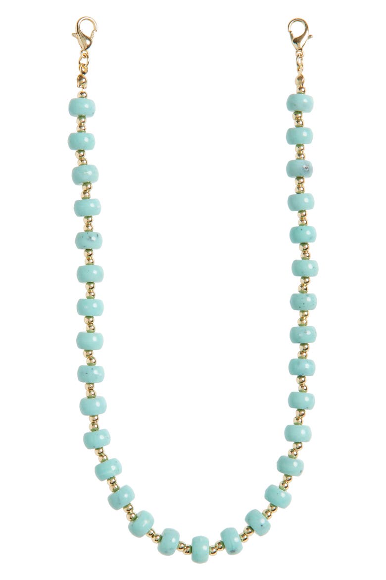 Beaded Phone Phone Wrist Strap, Main, color, TURQUOISE