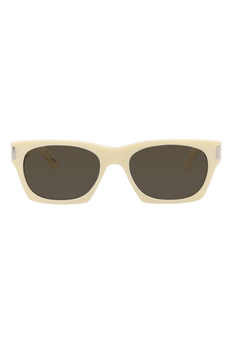 54mm Square Sunglasses, Main, color, IVORY IVORY GREY