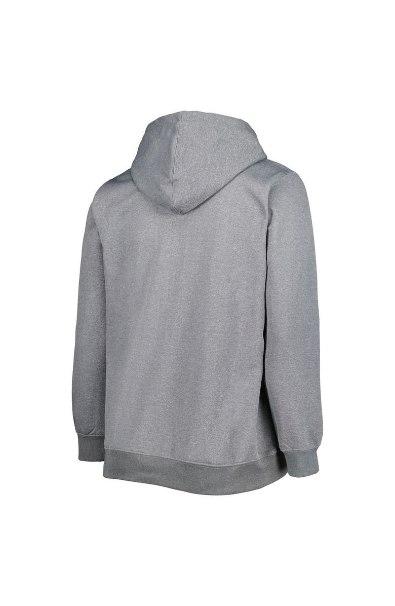 PROFILE Women's Heather Charcoal Los Angeles Rams Plus Size Fleece Full-Zip Hoodie Jacket, Alternate, color,