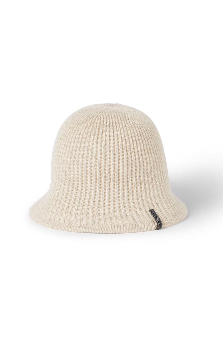 Brunello Cucinelli Sparkling beanie with monili, Main, color, Cool Beige