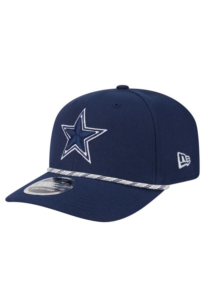 Men's New Era Navy Dallas Cowboys Gameday Multi Rope 9SEVENTY Stretch-Snap Hat, Main, color, Navy