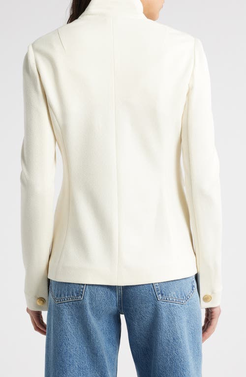 Rag & Bone Slade Textured Knit Blazer In Off White In Off White