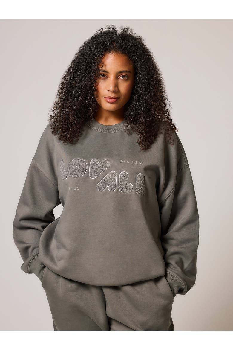 Oversized Sweatshirt, Main, color, Slate Green