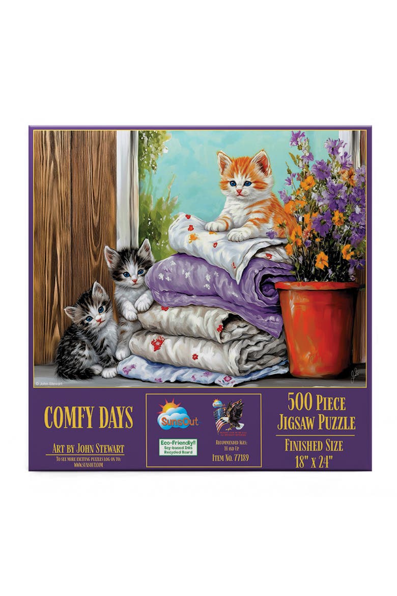 Comfy Days 500 piece Jigsaw Puzzle for Adults, Alternate, color, Multicolor