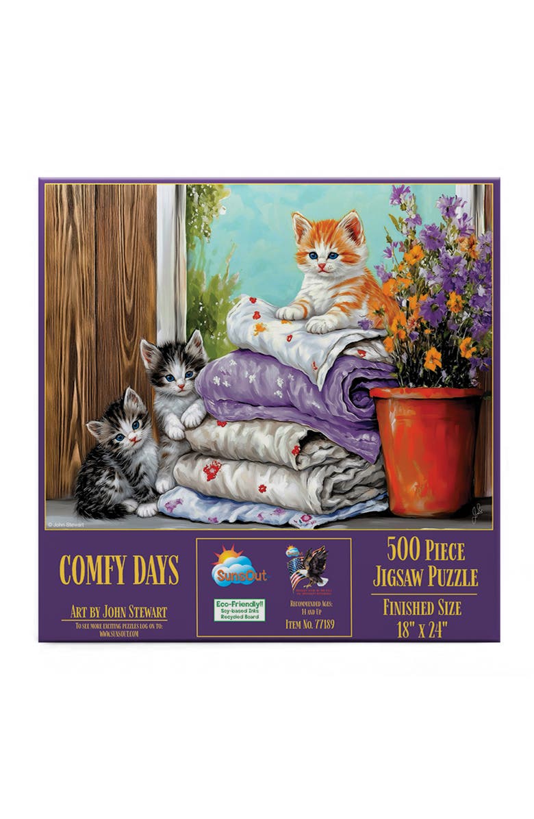 Sunsout Comfy Days 500 piece Jigsaw Puzzle for Adults, Alternate, color, Multicolor