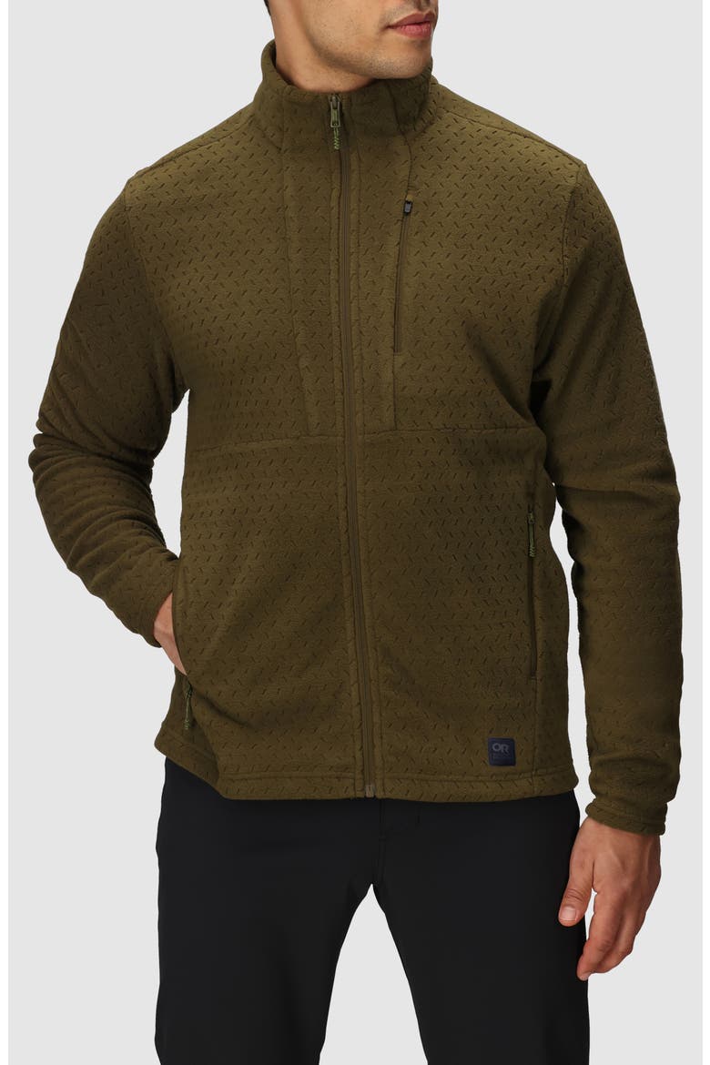 Trail Mix XT Fleece Jacket, Main, color, DARK OLIVE