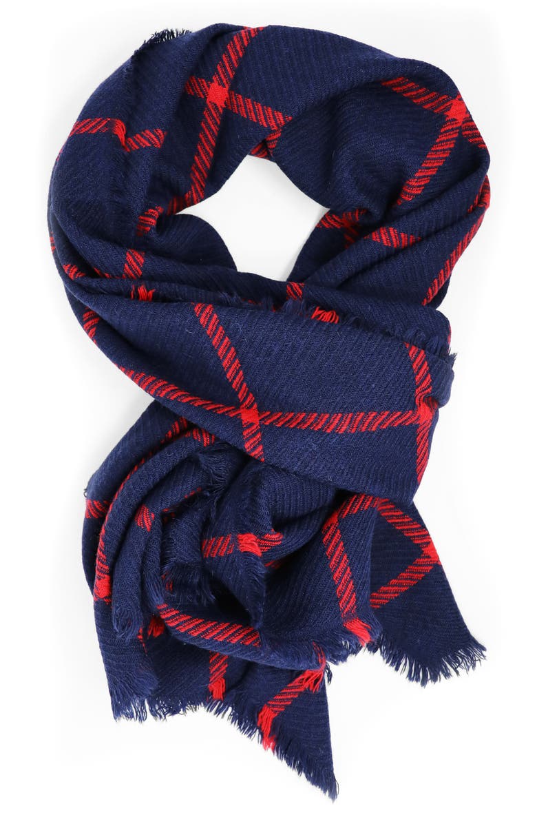 Nicoletta Rosi Yarn Dyed Big Check Scarf, Alternate, color,