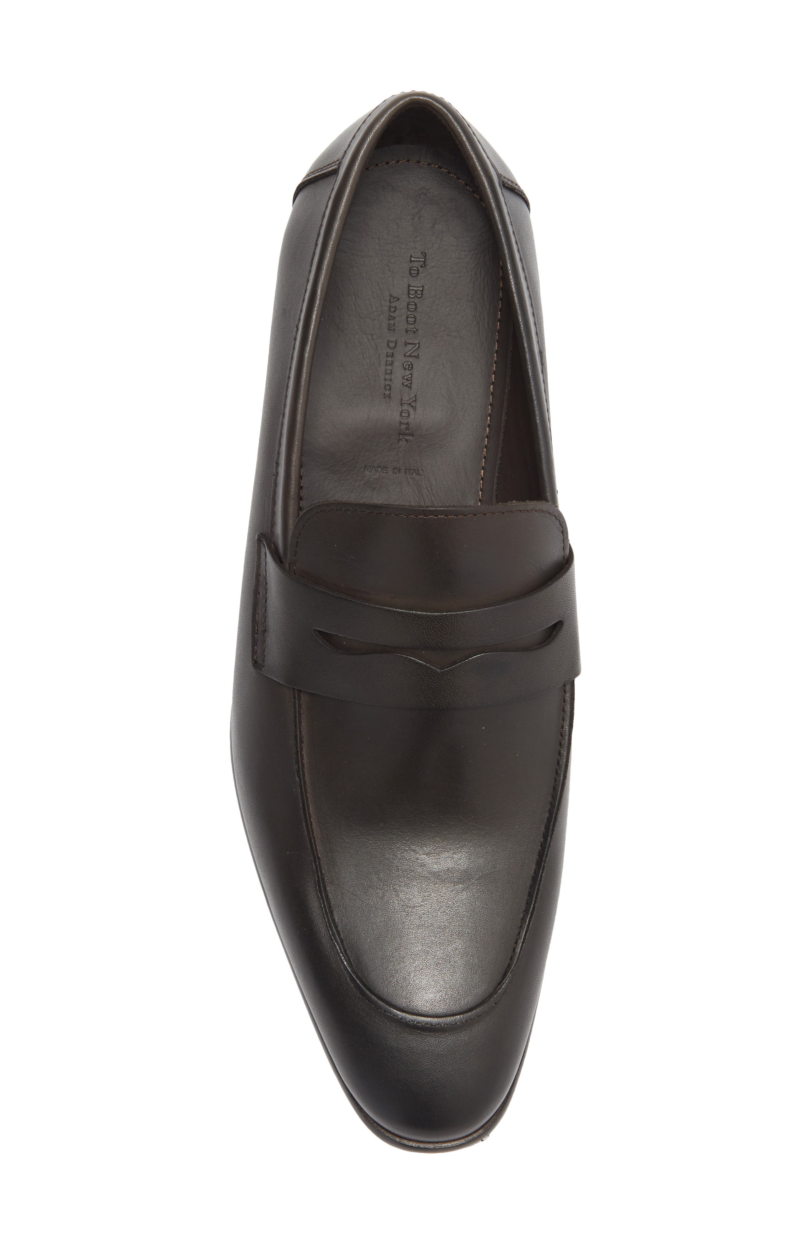TO BOOT NEW YORK Maestro Penny Loafer, Alternate, color, Vitello Tmoro