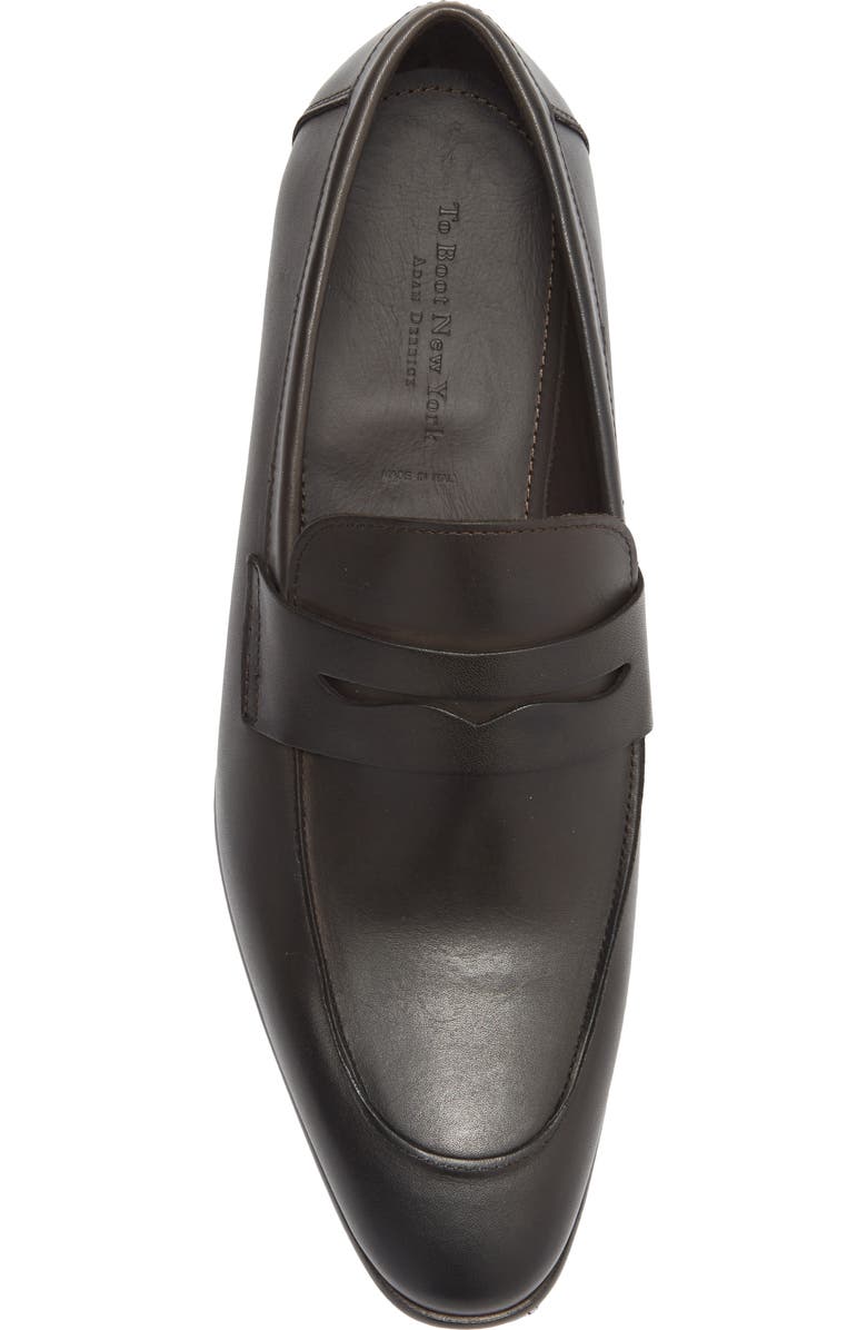 TO BOOT NEW YORK Maestro Penny Loafer, Alternate, color, Vitello Tmoro