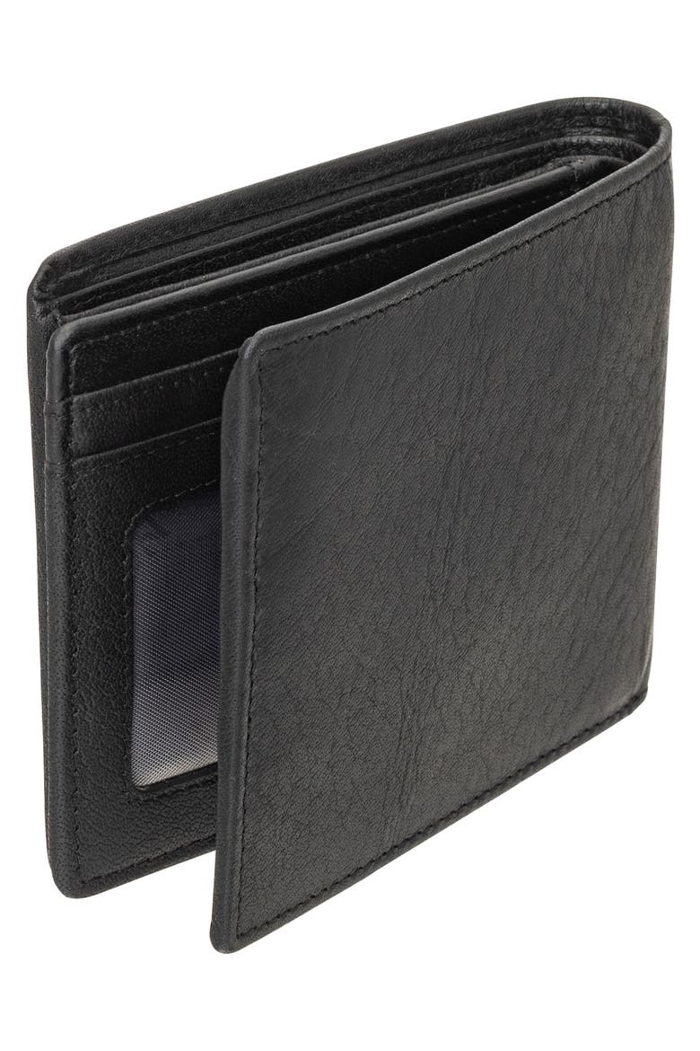 Buffalo RFID Center Wing Wallet with Coin Pocket, Alternate, color, BLACK