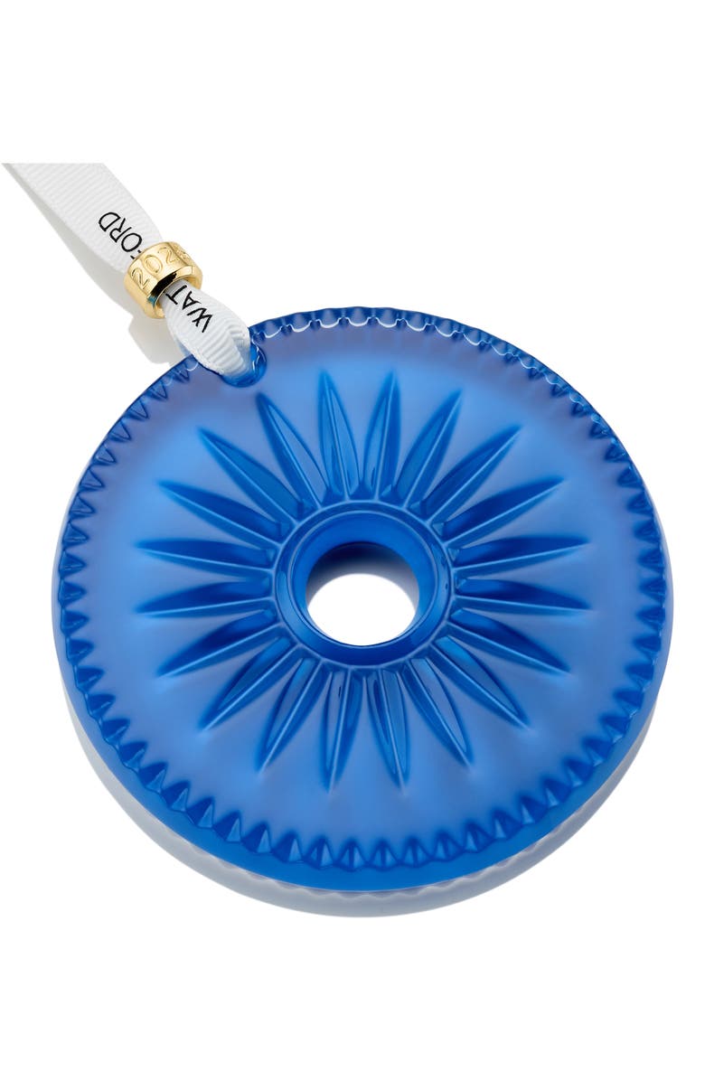 Waterford New Year Firework Disc Ornament, Alternate, color, Blue
