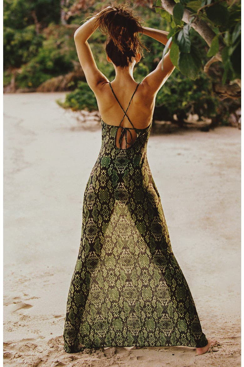 Beach To Bar Dress, Alternate, color, BLACK MAMBA