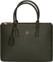 GORSKI Top Handle Leather Purse with Crossbody Strap
