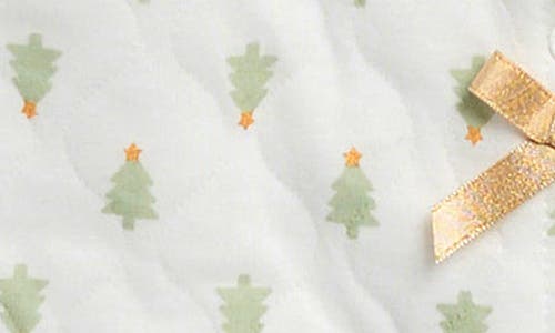 Nicole Miller Holiday Bow Quilted Footie In Green