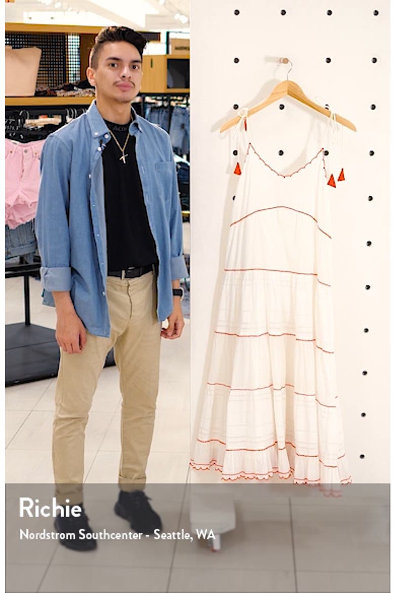 Scallop Embroidered Gauze Sundress video