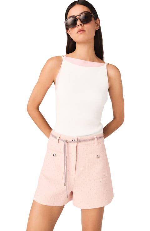 High straight-neck top