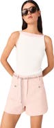 maje High straight-neck top