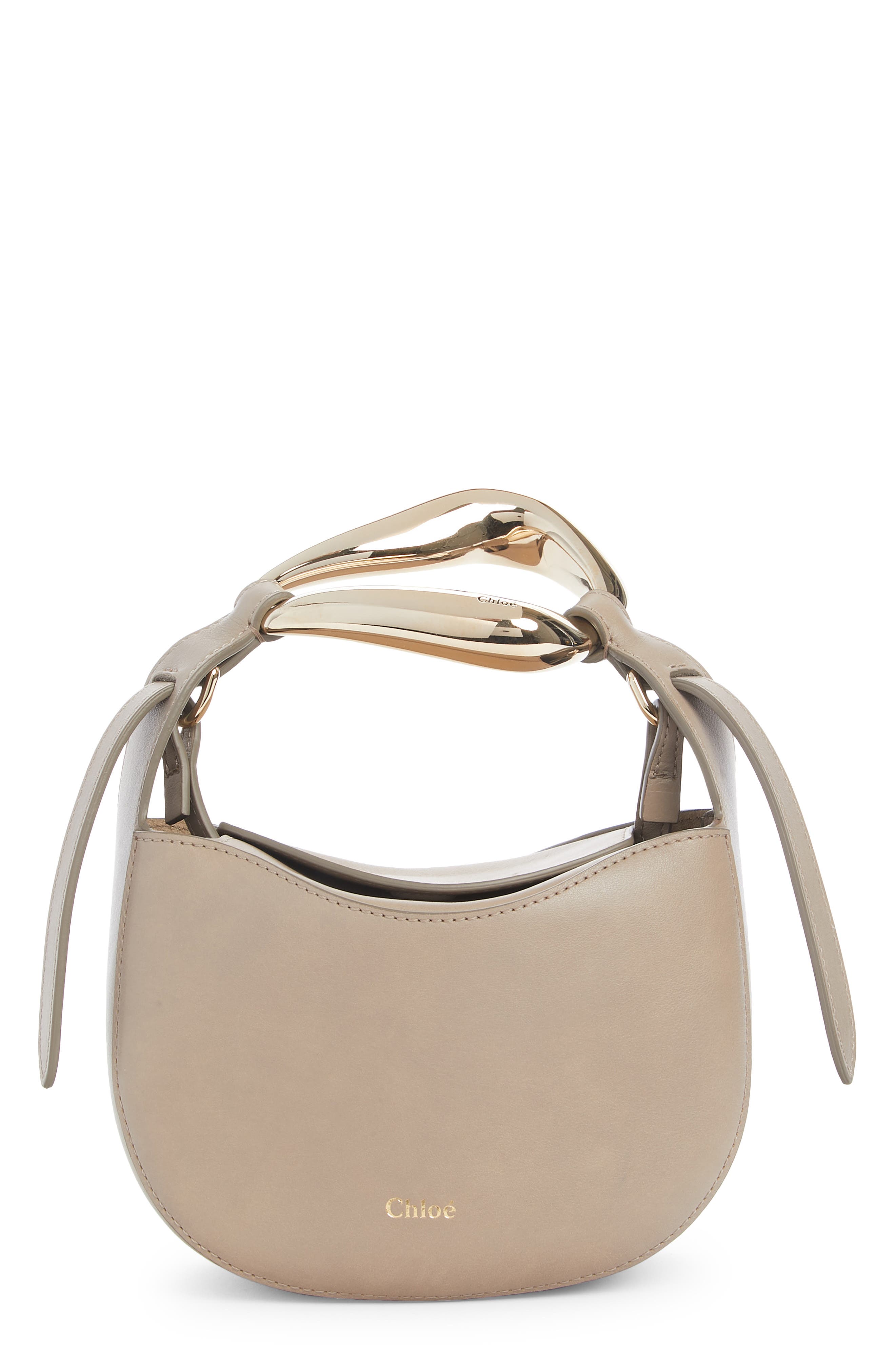 Chloé Kiss Leather Crossbody Bag, Main, color, 