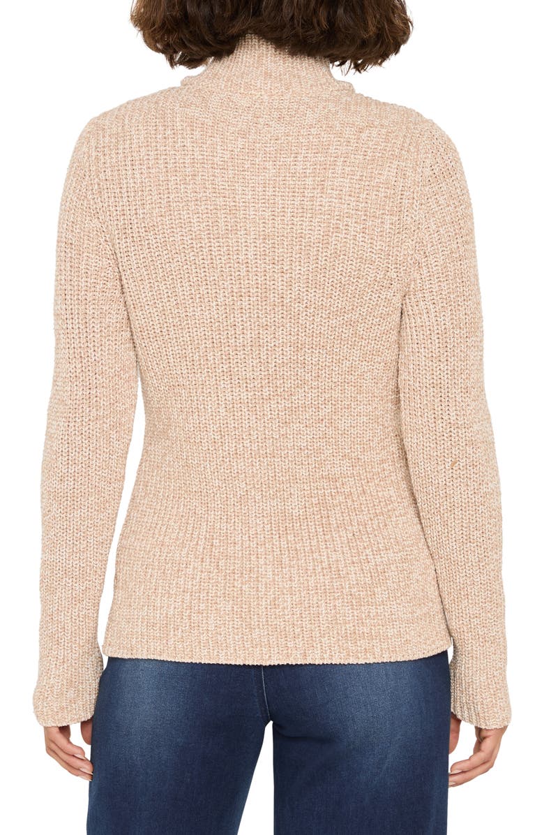 NIC+ZOE Shaker Stitch Cady Sweater Jacket, Alternate, color, Neutral Mix