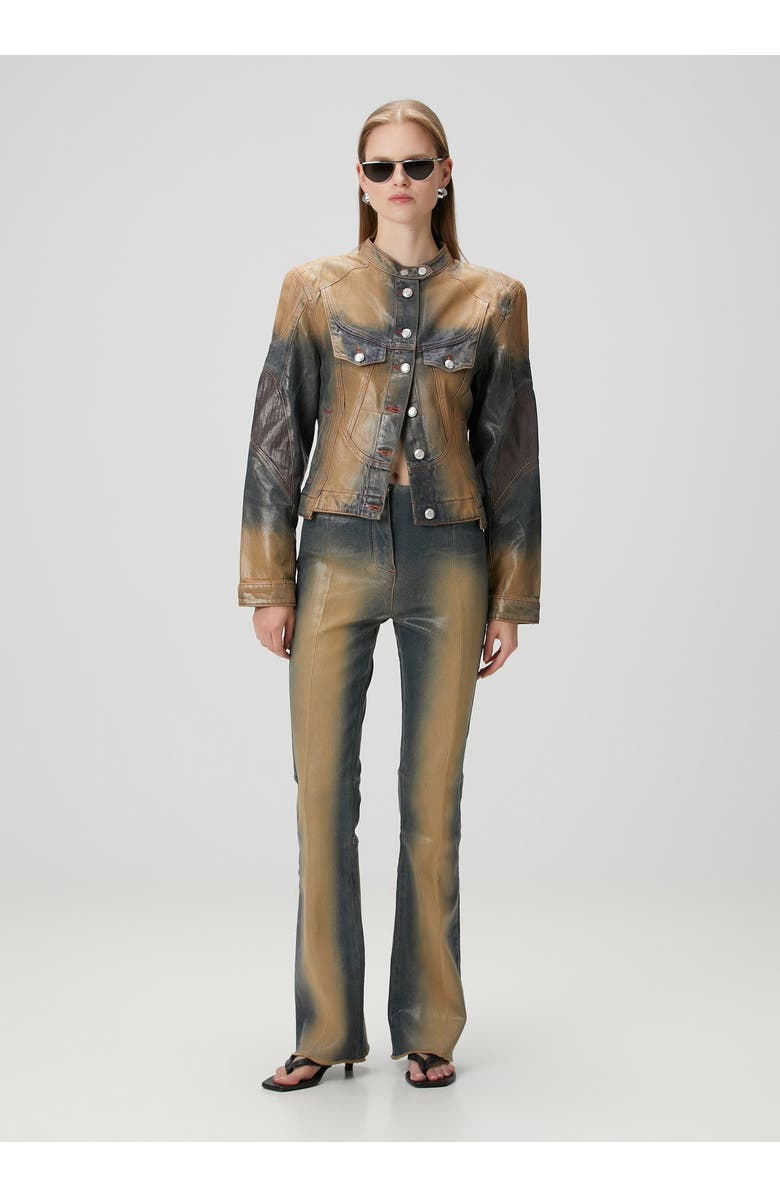 PCFG Cotton Coated Flare Pant, Alternate, color, Blue