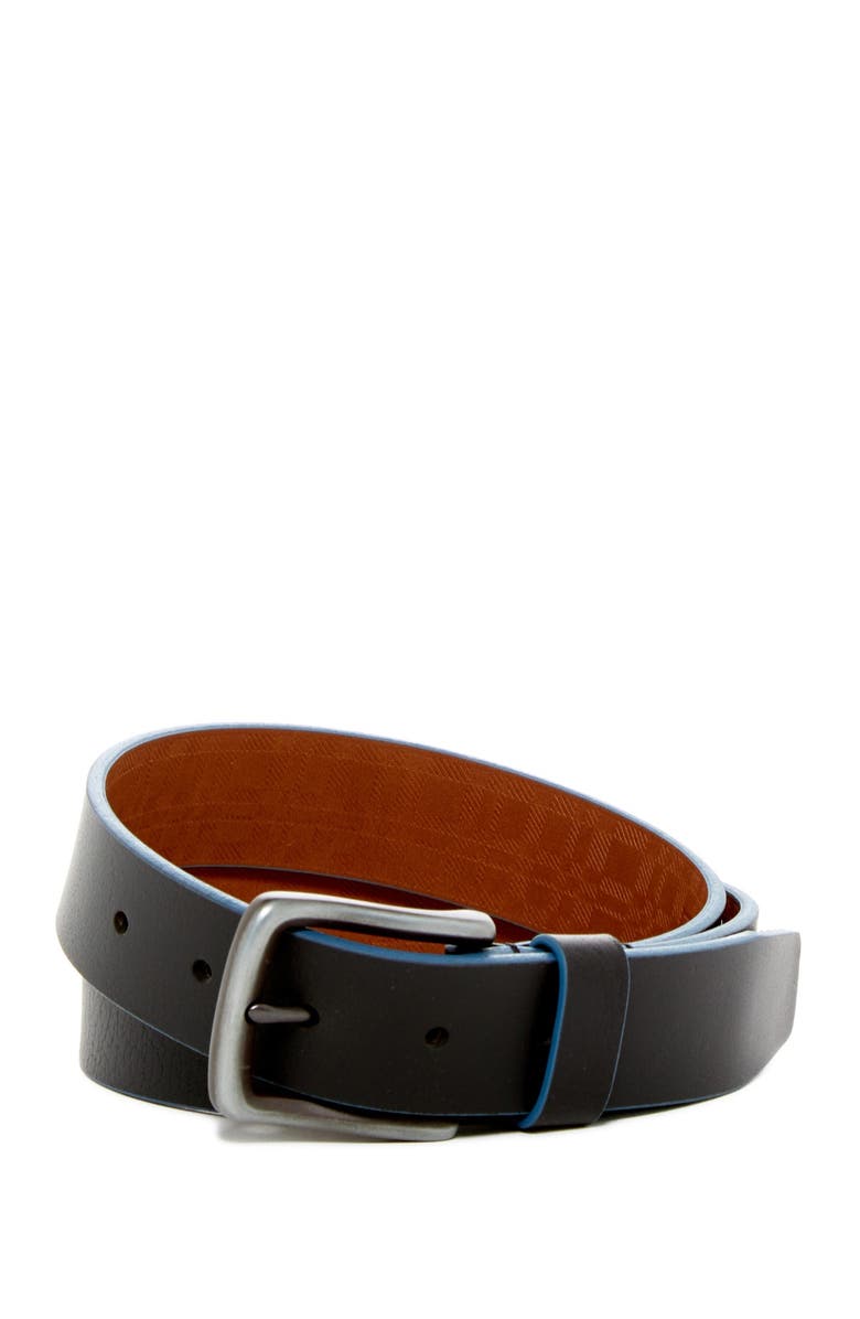 BOCONI Trim Leather Belt, Main, color, 