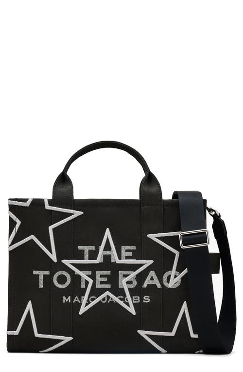 Marc Jacobs The Medium Star Canvas Tote Bag in Black 