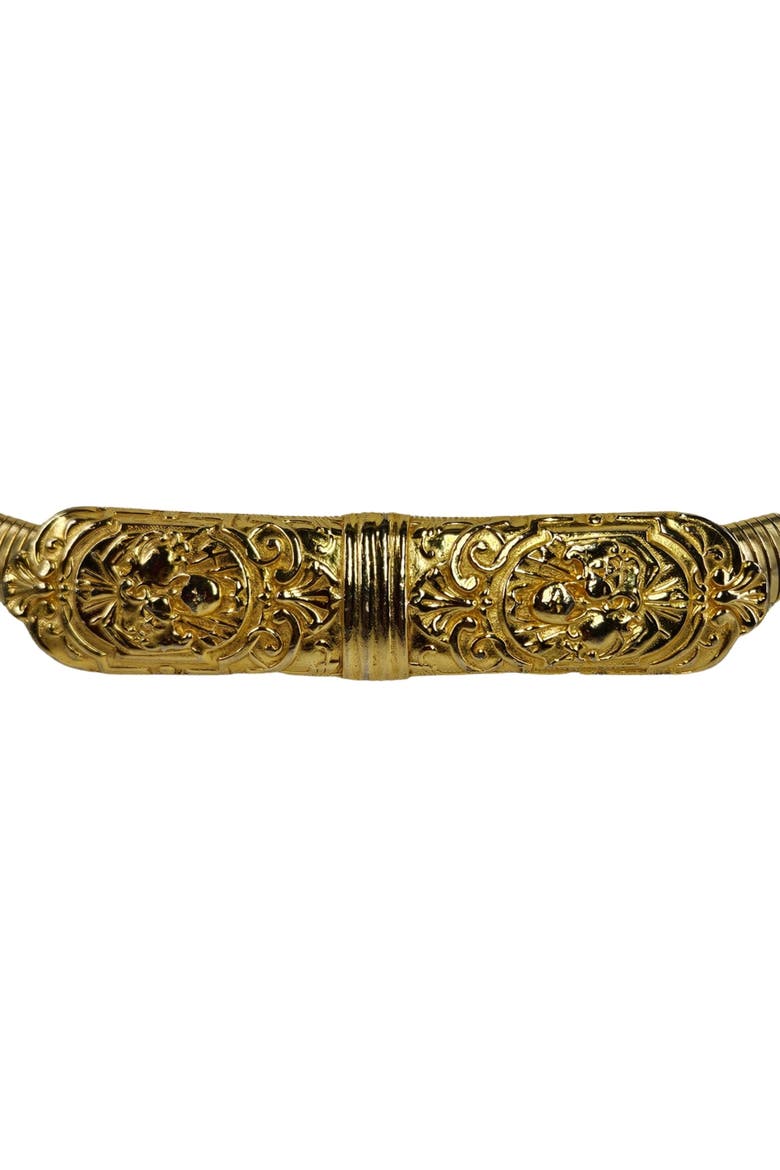 70's Vintage  Stretch Snake Belt, Alternate, color, Gold