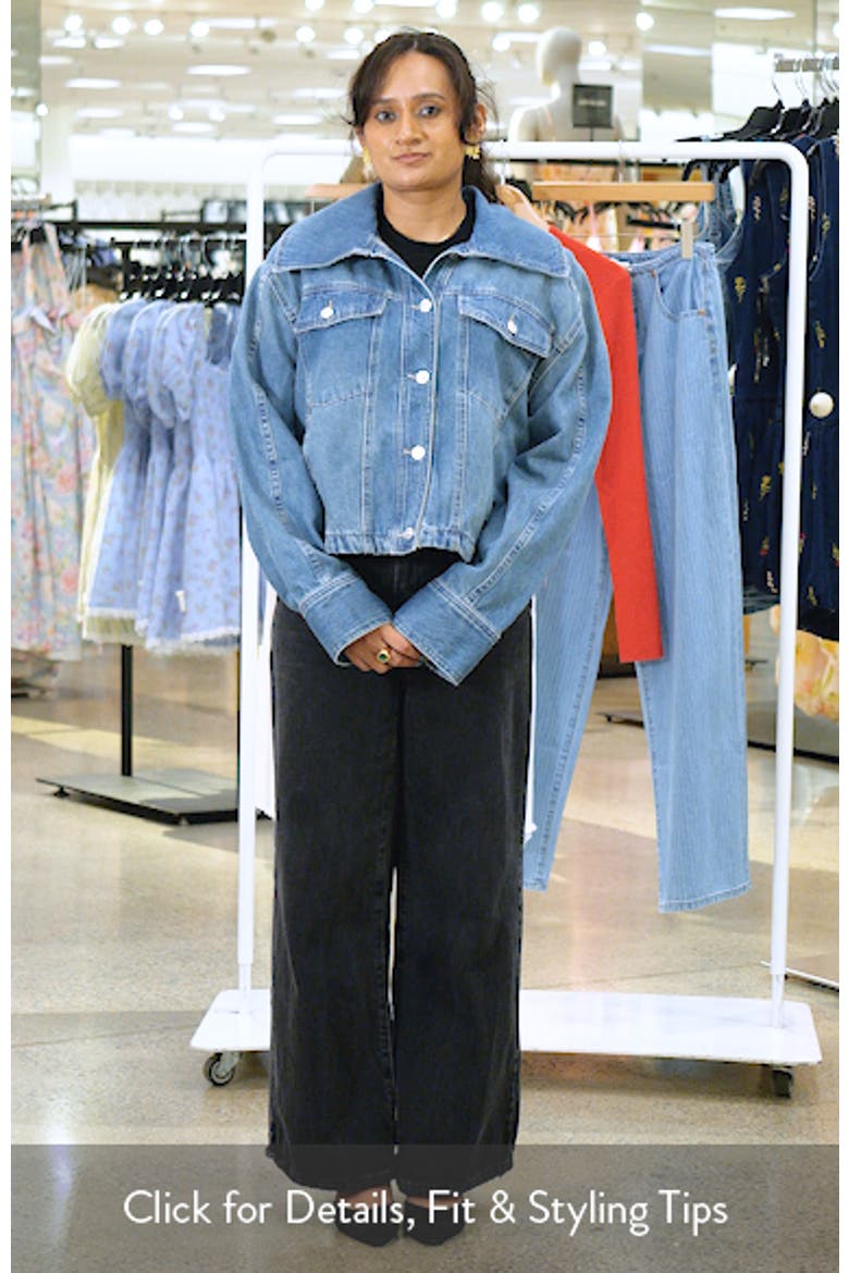 Side to Side Crop Denim Jacket video