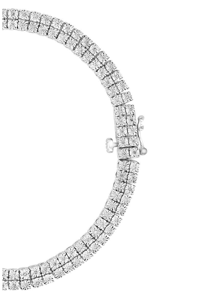 Sterling Silver Diamond Line Bracelet, Alternate, color, SILVER