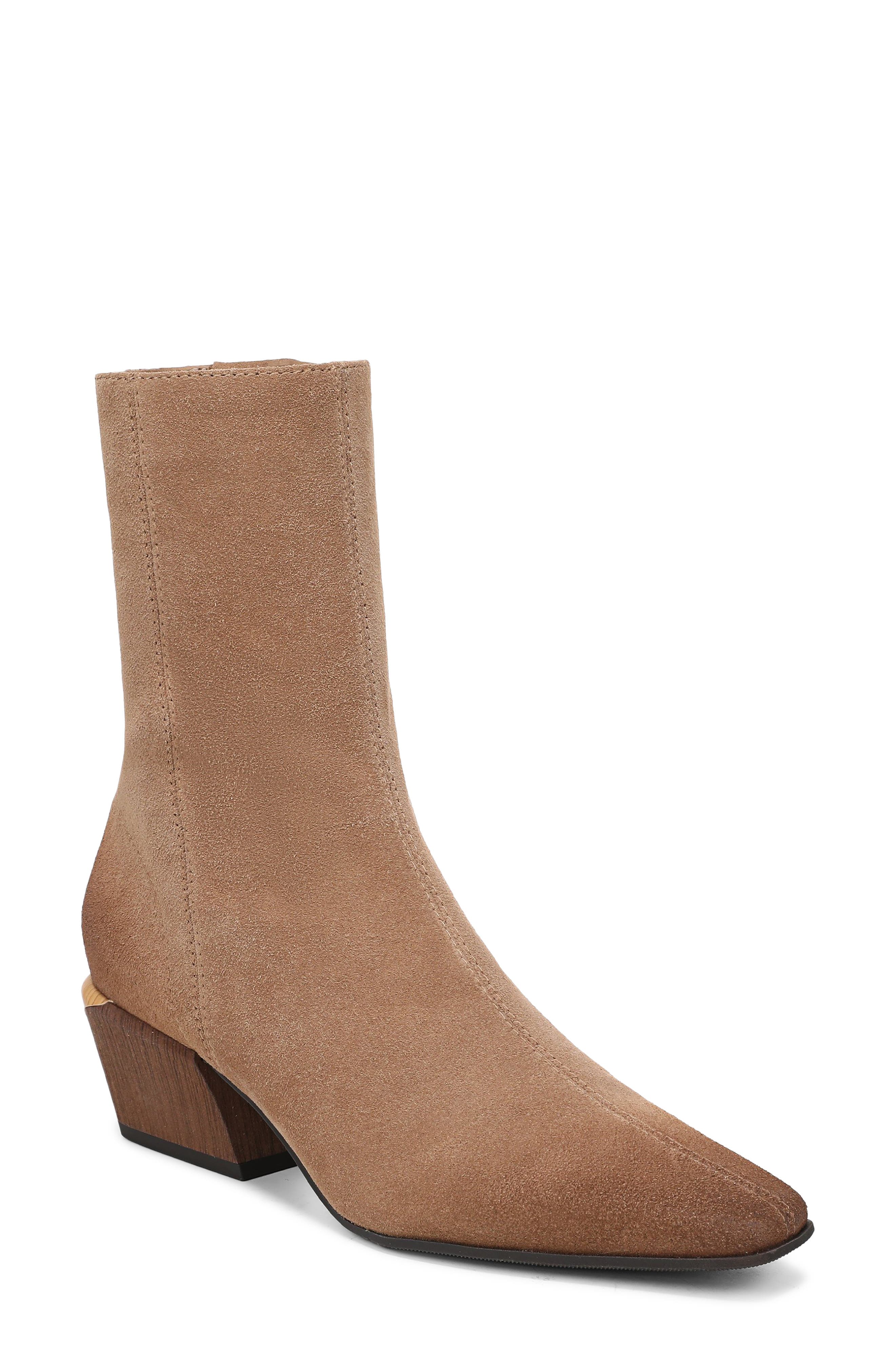 Harmony 2 Leather Bootie, Main, color, TRUFFLE BROWN