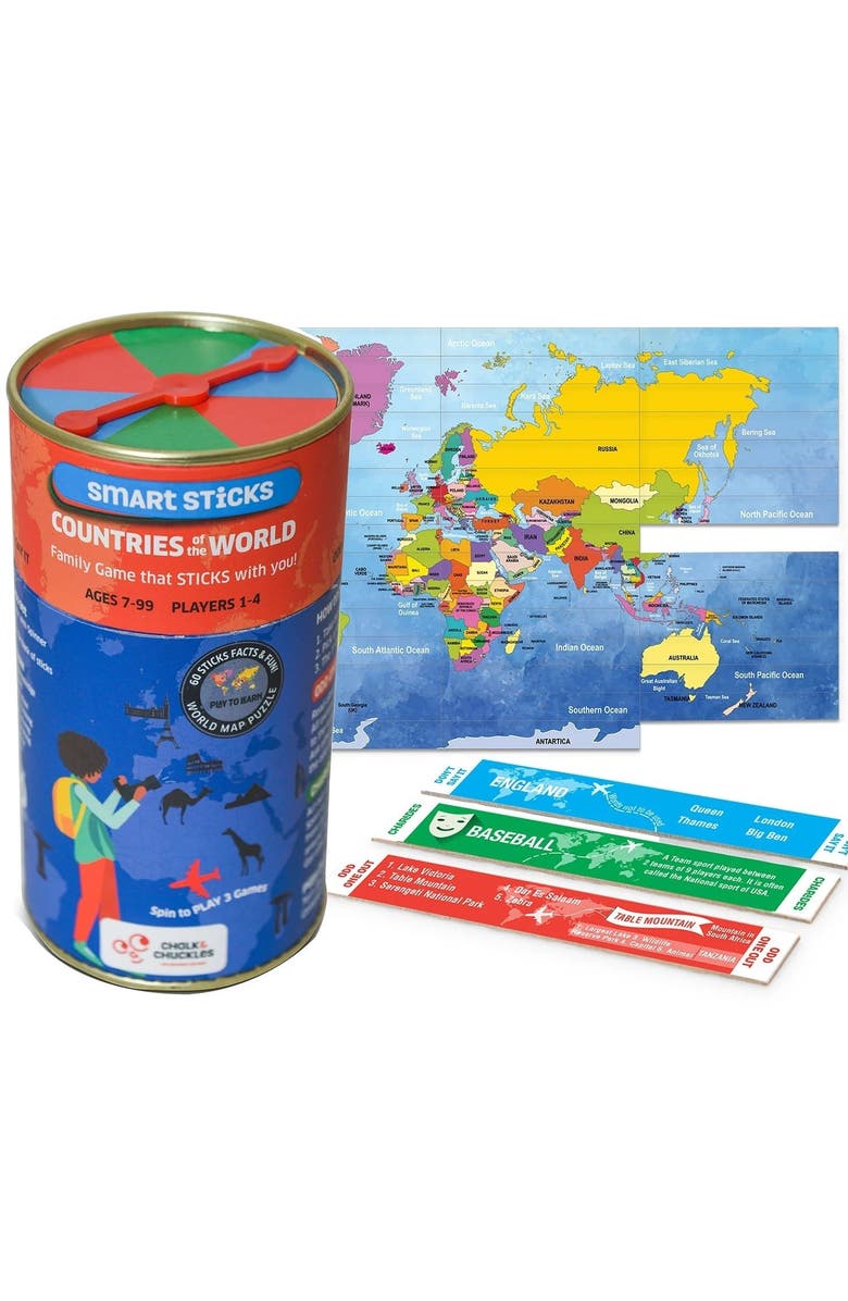 Chalk & Chuckles SMART STICKS-Countries, Alternate, color, NO COLOR