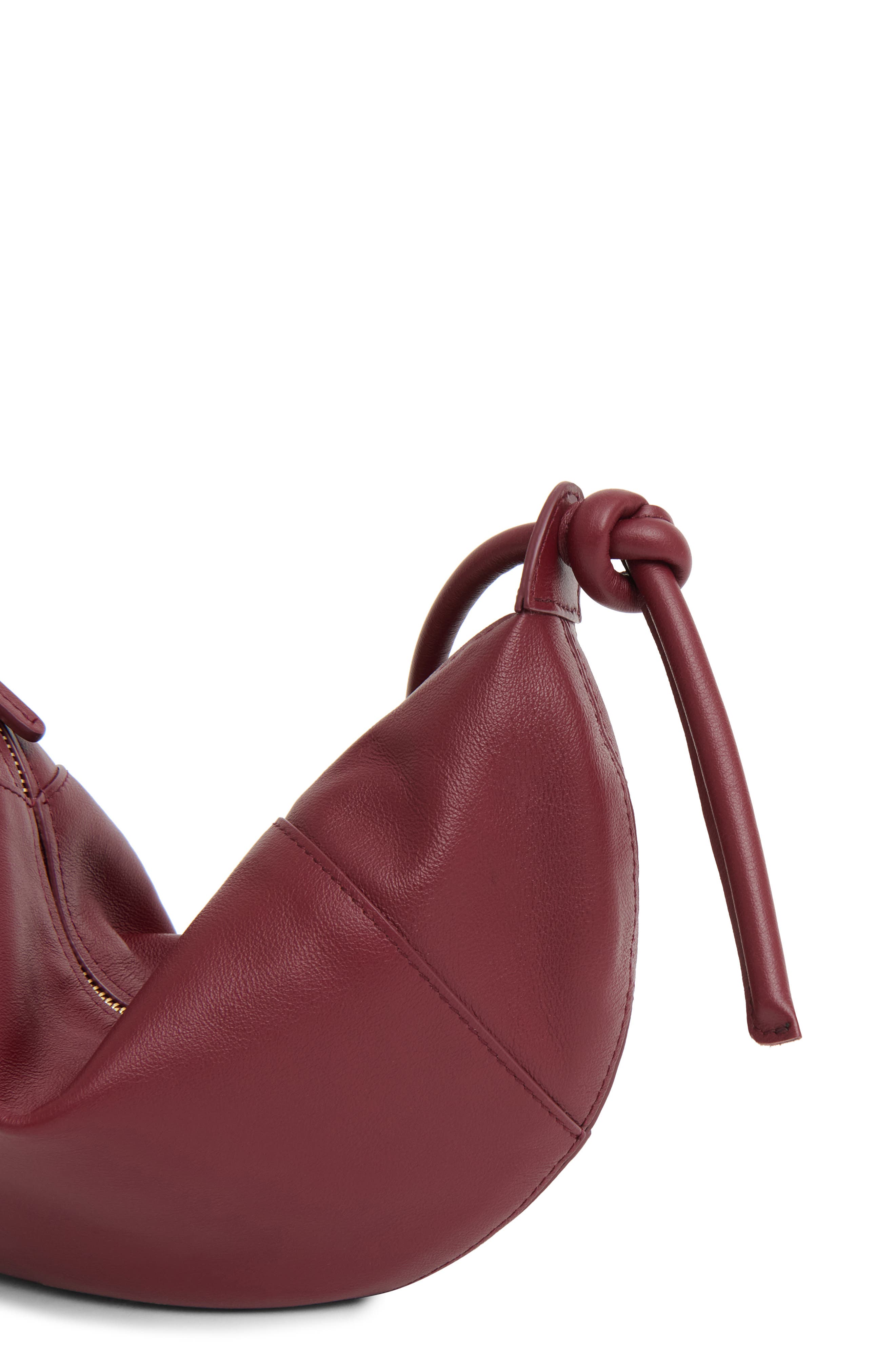 Mansur Gavriel Mini Fortuna Leather Crossbody Bag, Alternate, color, Oxblood