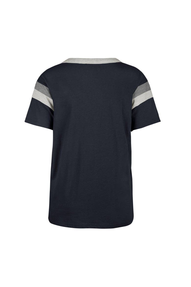 Women's '47 Navy Dallas Cowboys Phoenix V-Neck T-Shirt, Alternate, color, Navy