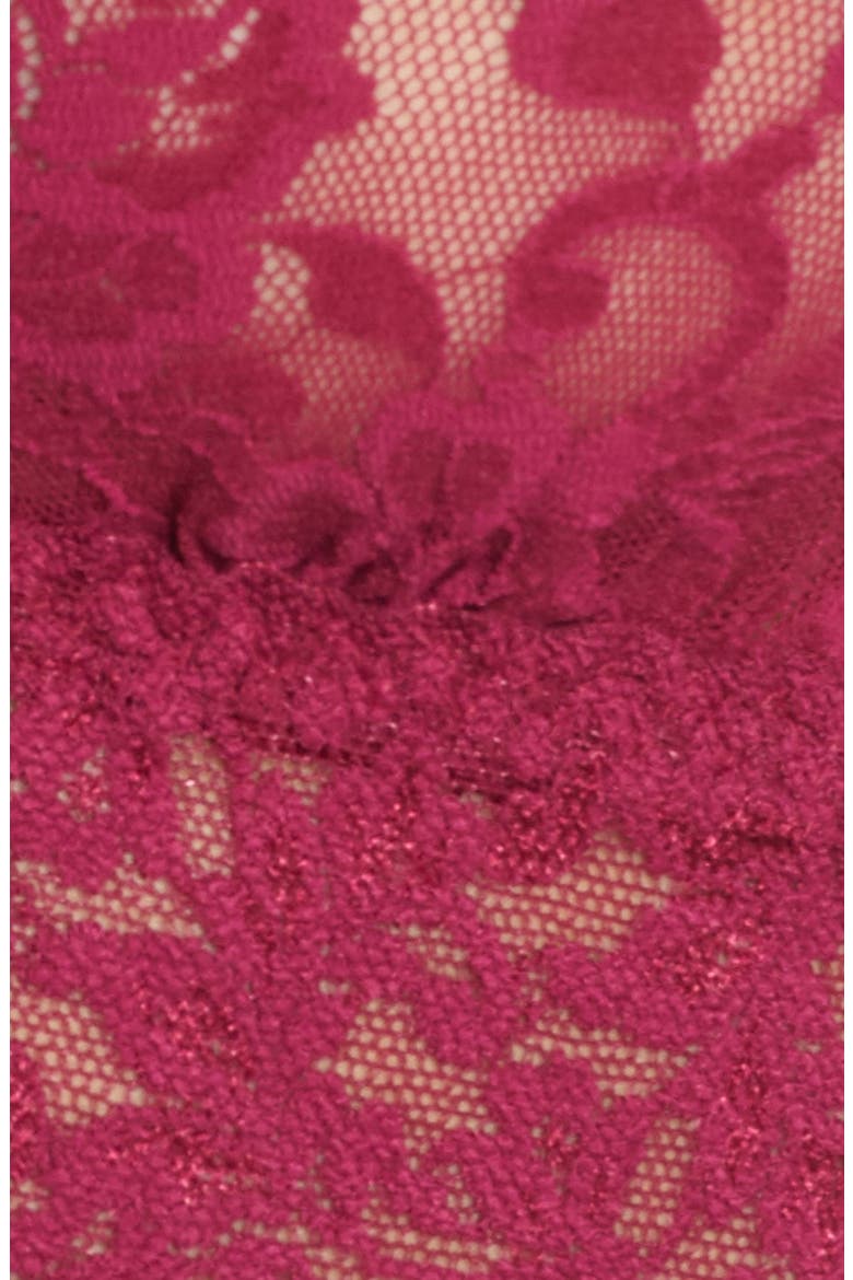 Signature Lace Bralette, Alternate, color, DARK POMEGRANATE RED