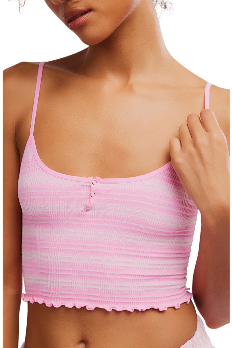Intimately FP Snap Into It Crop Henley Tank, Alternate, color, NEON GUMDROPS