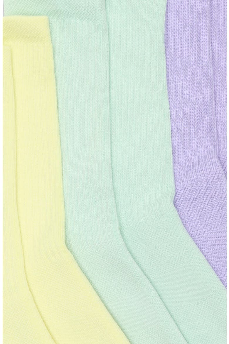 Kids' Assorted 3-Pack Crew Socks, Alternate, color, BLOOM/ CREEK