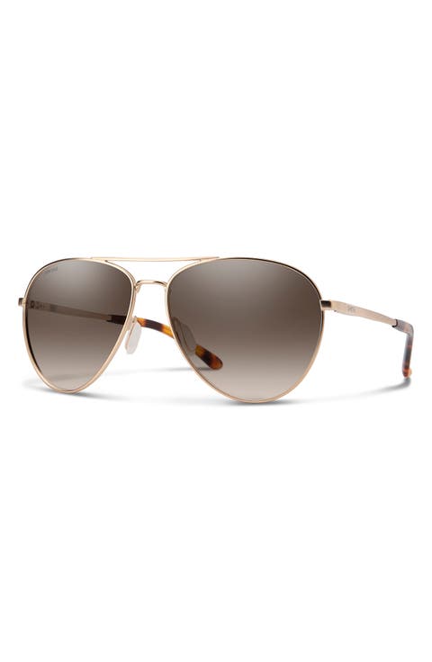 Layback 60mm Polarized Aviator Sunglasses