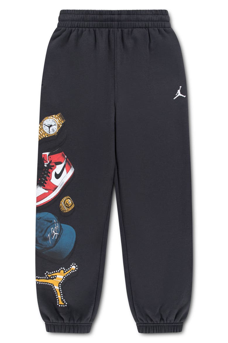 Kids' Mike's Flight Kit Fleece Joggers, Main, color, OFF NOIR