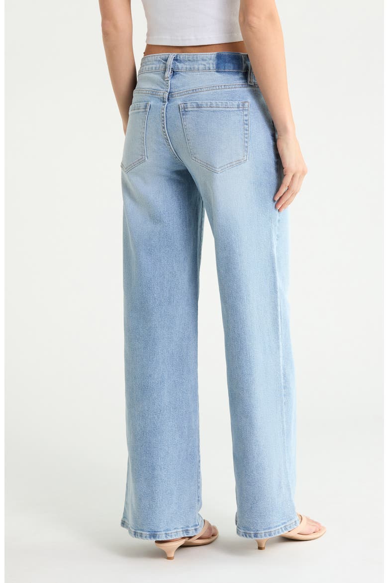Low Rise Wide Leg Jeans, Alternate, color, LIGHT WASH