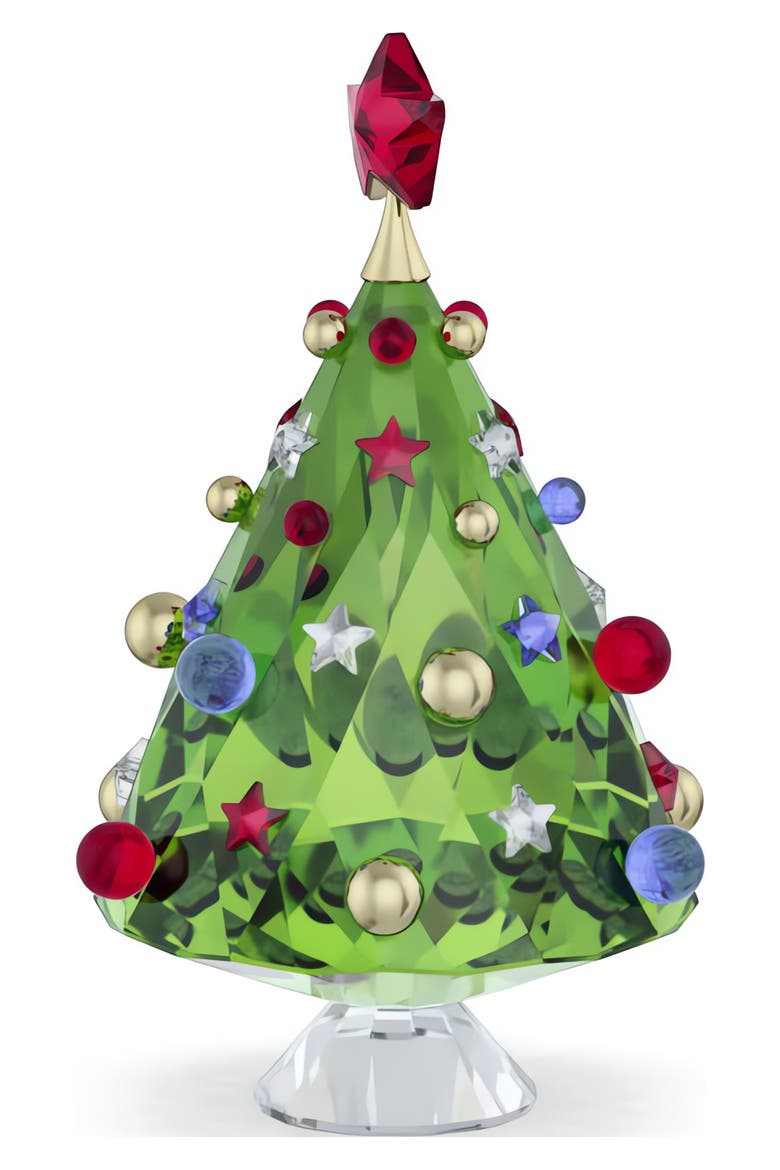 Holiday Cheers Tree Crystal Decoration, Alternate, color, MULTICOLORED